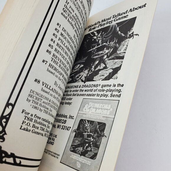 Dungeons & Dragons Endless Quest Book Hero Washington Square Top Secret 1983 TSR - Picture 6 of 11